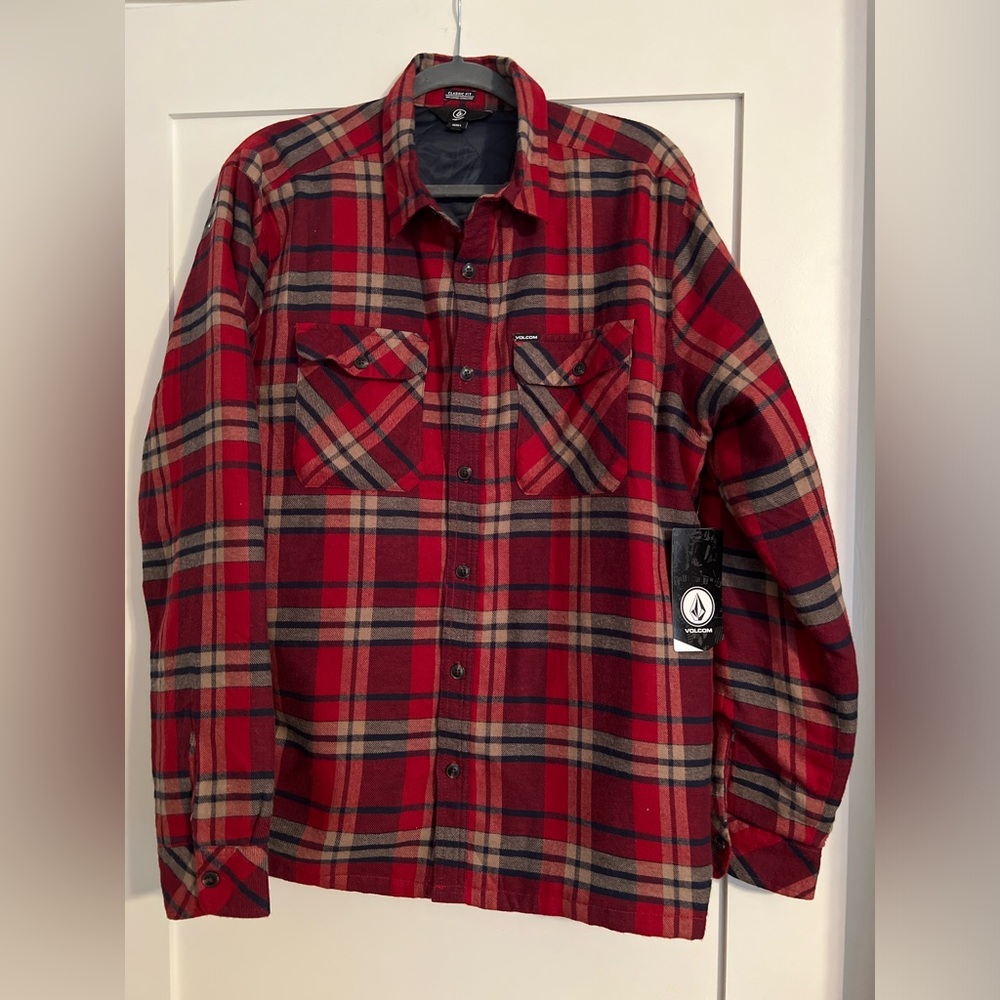 Men's Volcom Classic Fit Quilted Button-Up Jacket
Large New With Tags